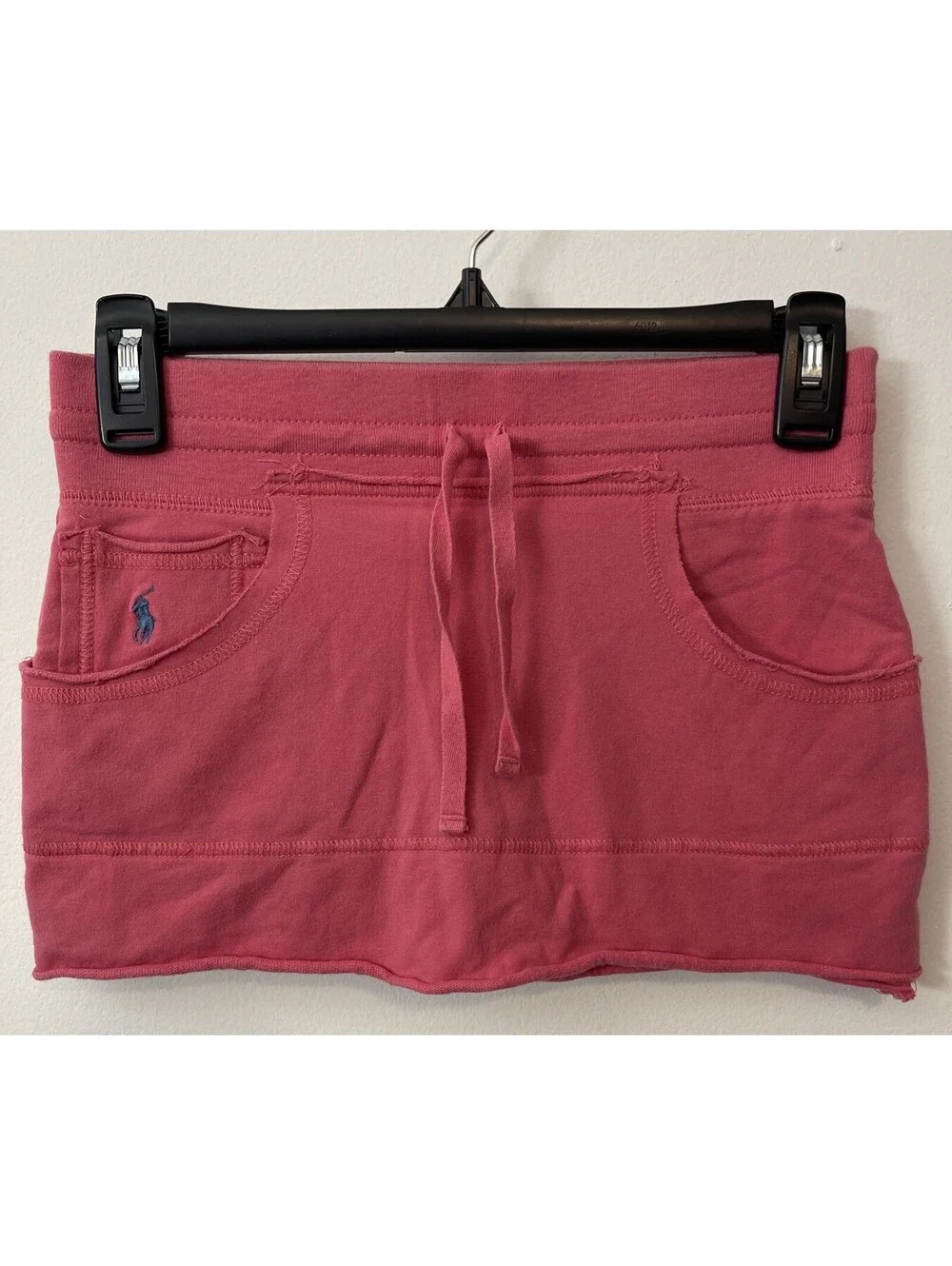 Ralph Lauren Girls Medium Pink Cotton-Blend Pull-On Cutoff Stretchy Skort! A5735